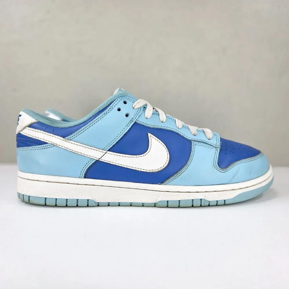 Nike Dunk Low Argon Blue Flash White Retro Sneakers DM0121-400 Sz 10